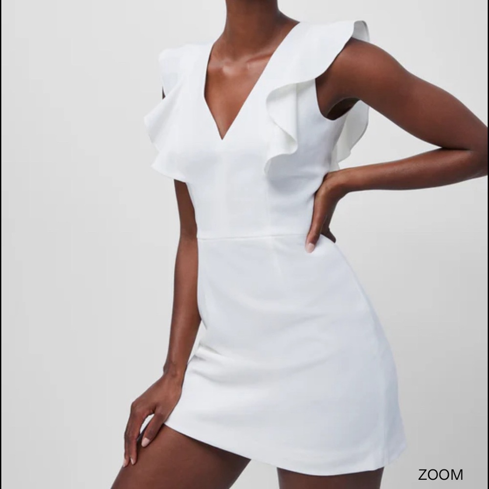 French connection white mini dress